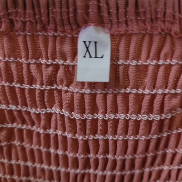 NWOT 😍XL Dusty Rose Peasant style dress - Picture 5 of 5